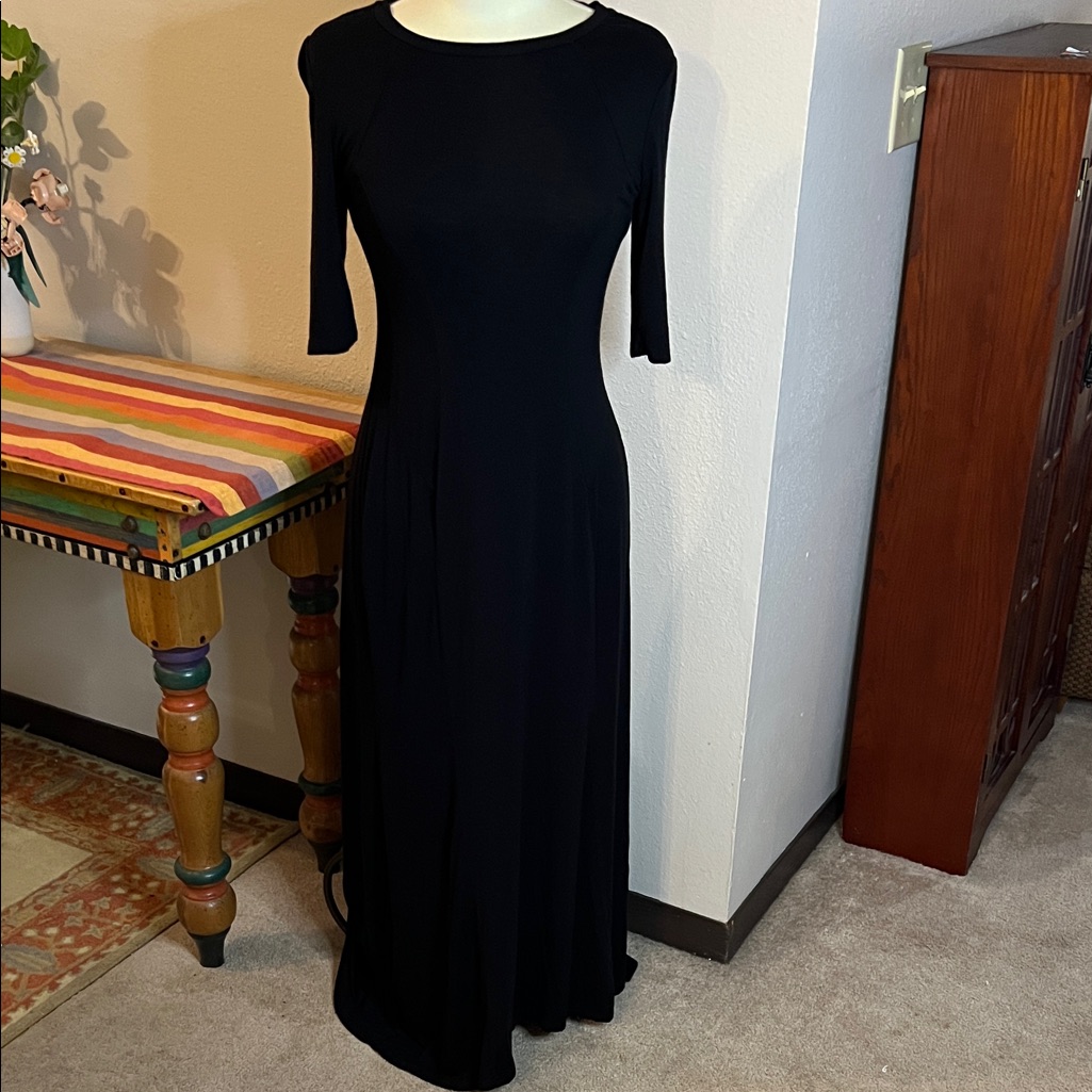 M&M's Classic Black Long Sleeve Dress